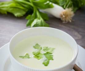 Sopa de apio y zapallito