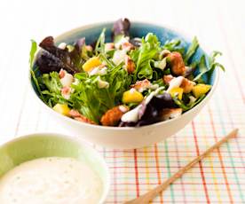 Hake Salad with Mango and Lime Mayonnaise