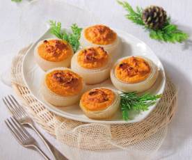 Cipolle ripiene zucca e amaretti