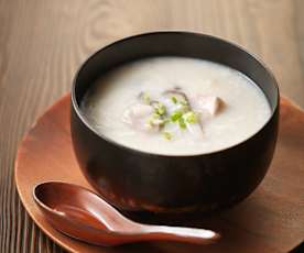 芋头猪颈肉片粥