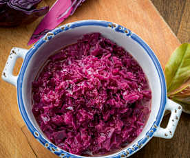 Apfelrotkohl