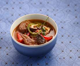 Soupe asiatique au bœuf