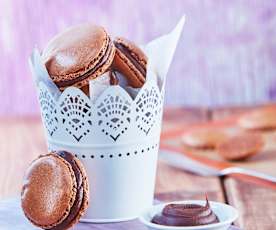Macarrones de chocolate