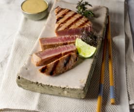 Thunfischsteaks mit Teriyaki-Creme