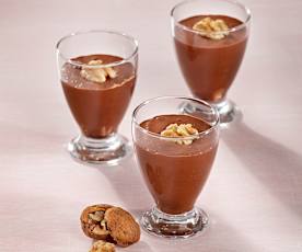 Crema de chocolate con nueces