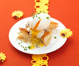 Œuf mollet en feuilleté