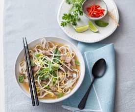 Vietnamese mixed meat pho