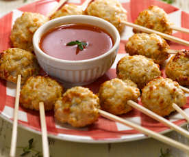 Krůtí lízátka s rajčatovou omáčkou