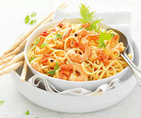 Linguine aux crevettes