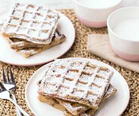 Waffle mele e cioccolato