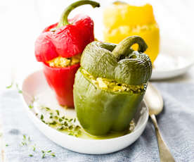 Poivron farci à l'indienne