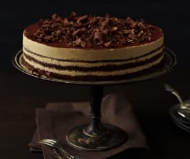 Tourte au chocolat-moka