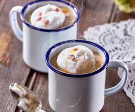 Velouté de châtaigne en cappuccino