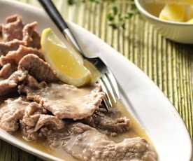 Scaloppine di vitello al limone