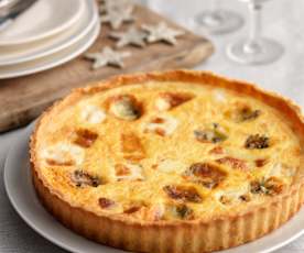 Quiche de Noël au fromage et à l'oignon (Royaume-Uni)