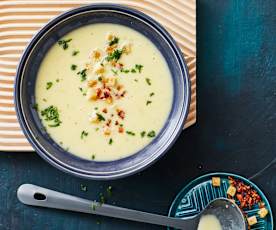 Kartoffelsuppe mit Croûtons