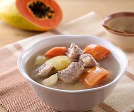 木瓜蘋果排骨湯