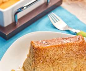 Flan de queso crema