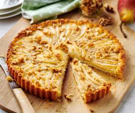 Birnen-Walnuss-Tarte (zuckerfrei)