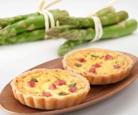 Tartellette con zabaione salato agli asparagi (senza glutine)