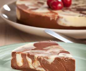 Unbaked Marbled Cheesecake