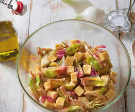 Insalata di panissa con carciofi