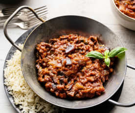 Tajine d'aubergine au piment