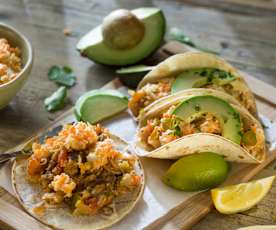 Tacos de sardinas en lata