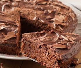 Tarta de chocolate con dos texturas