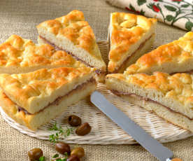 Focaccia alla crema di formaggi