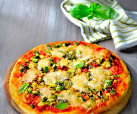 Pizza aux courgettes