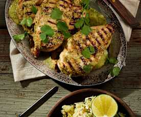 Poulet au chili et à la lime avec riz de chou-fleur