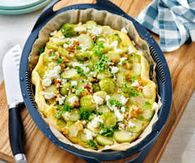 Rosenkohl-Feta-Omelette