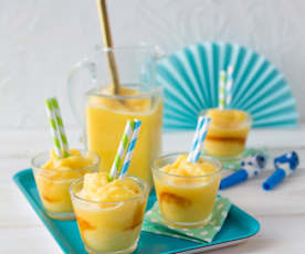 Orange slushy cups