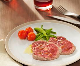 Solomillo de ternera al vapor