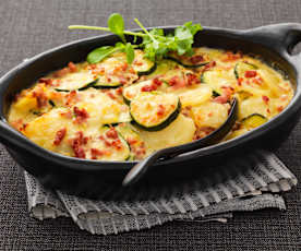 Tartiflette aux courgettes