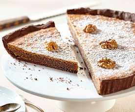 Tarte au chocolat et noix du Périgord