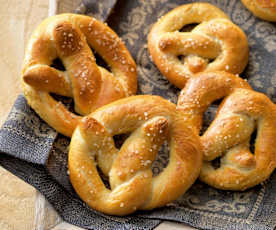 Covrigi de casă (Pretzels)