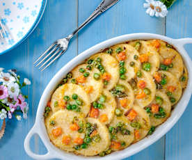 Gnocchi di semolino con ragù di verdure