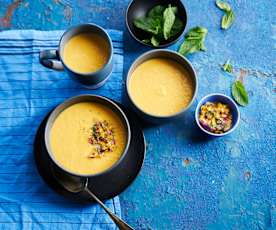 Creme de milho e pimento