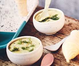 Flans saumon-courgette