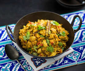 Aromatic chicken pilaf