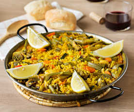 Vegetable paella