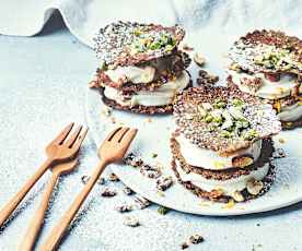 Mille-feuille miel-sarrasin, chantilly à l'orange