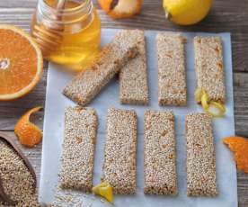 Sesame, Honey and Citrus Bars