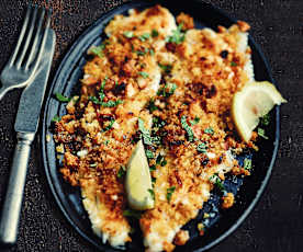 Limande-sole gratinée à l'orange