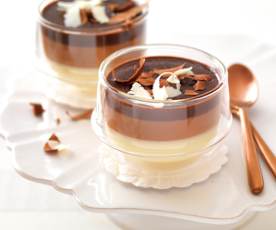 Pannacotta aux 3 chocolats