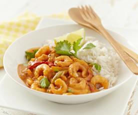 Crevettes au curry