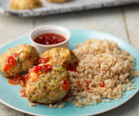 Baked Thai Fishcakes with Chilli Lime Dipping Sauce