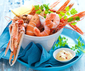 La cuisson des langoustines